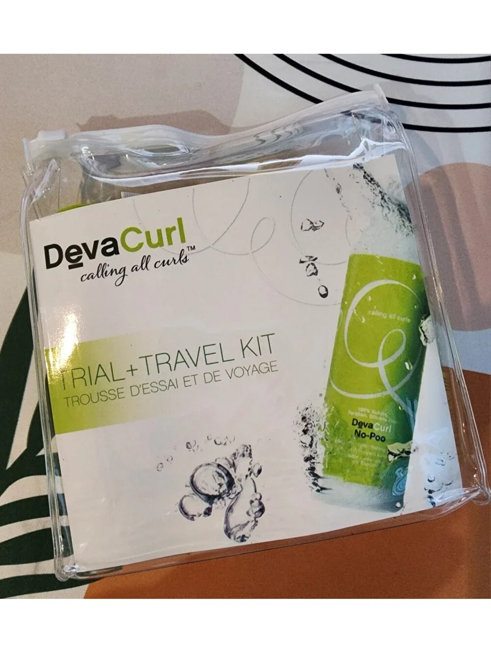 DevaCurl Trial + Travel Kit - Curl Care Set Styling Cream, No-Poo Delight & More